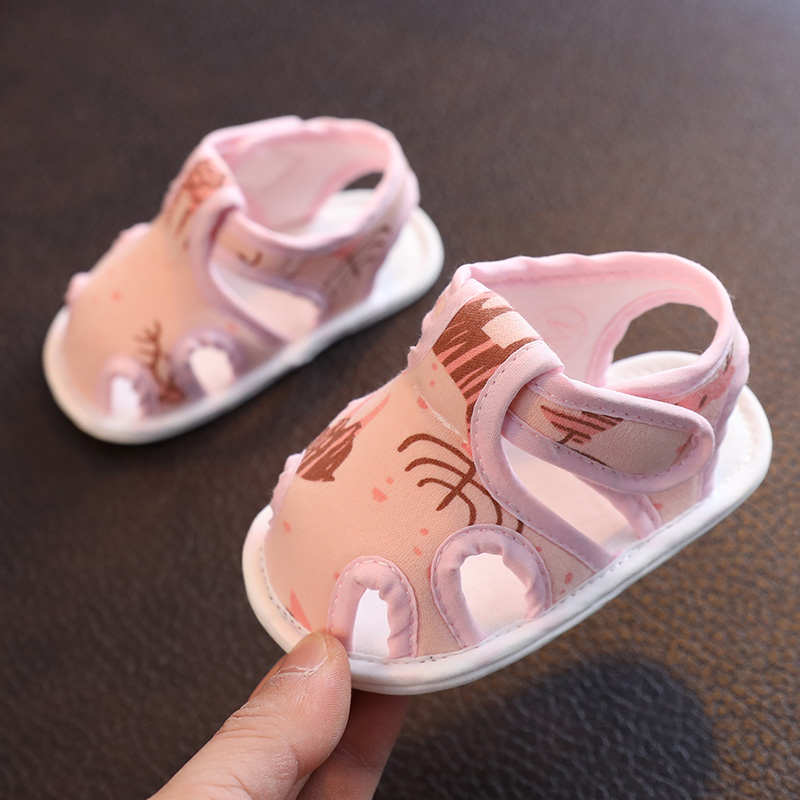 网红婴儿凉鞋8学步6软底夏季婴儿鞋0一3月婴幼儿夏天鞋子新生儿步