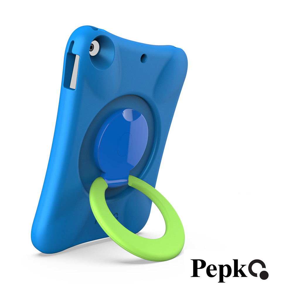 pepkoo适用2018苹果9.7寸保护套ipad6防摔360度旋转支架air手提壳
