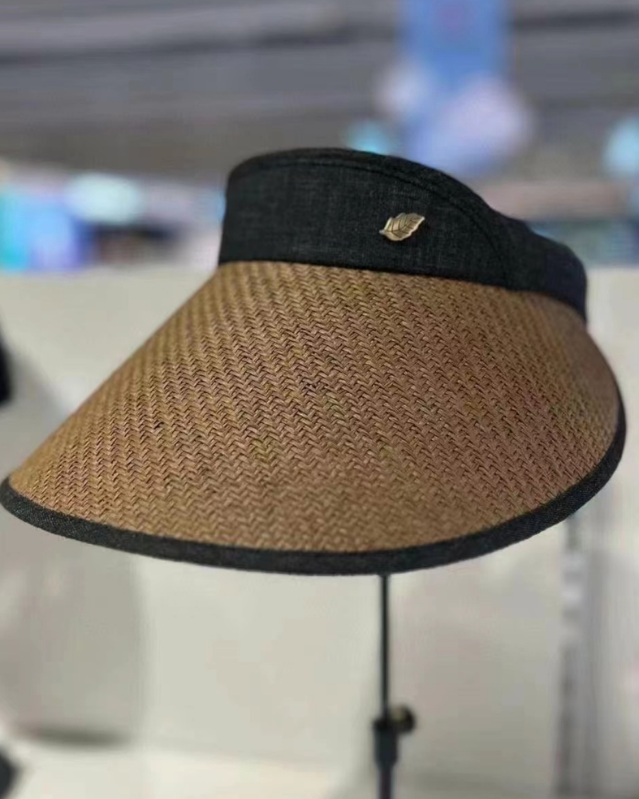 韩国正品代购夏新款salua防晒帽防紫外线防UV草编遮阳帽空顶帽子