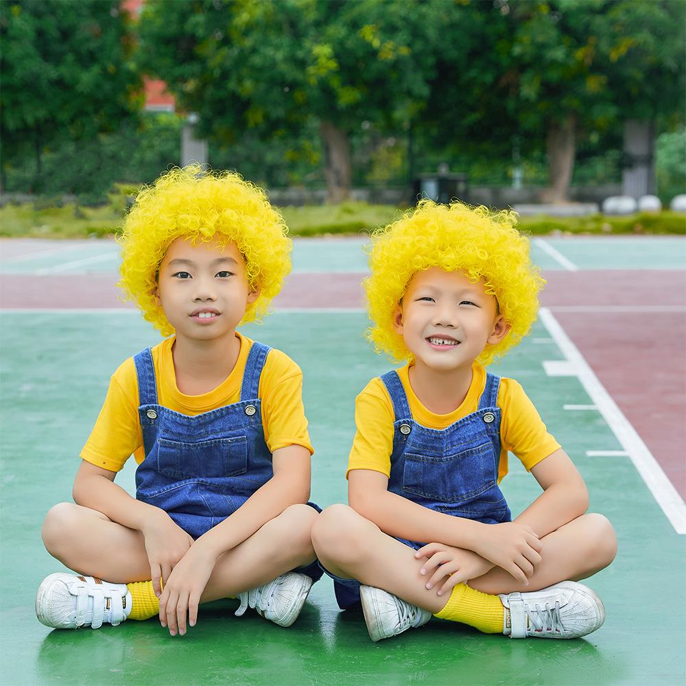 六一儿童小黄人舞蹈服出表服可背演带裤套装男女童BCE幼爱儿园演