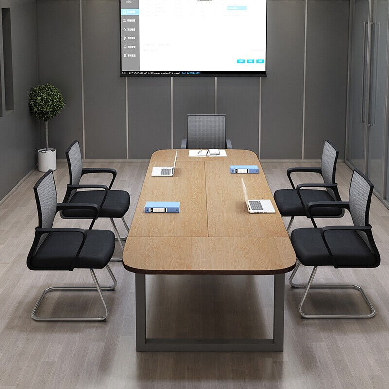 简友（JIANYOU）办公家具会议桌长桌圆角板式长方形会议室桌椅组