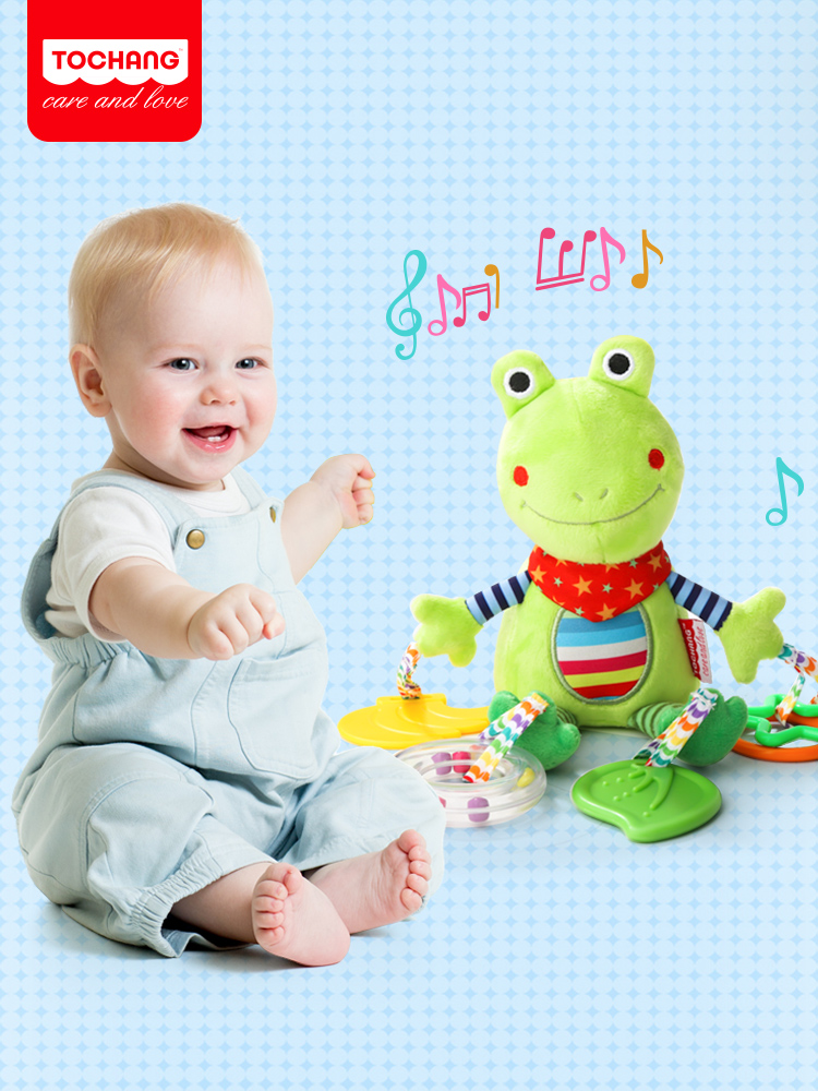 3-6-12个月宝宝推车安抚益智摇铃0-1岁新生车载婴儿床铃玩具挂件