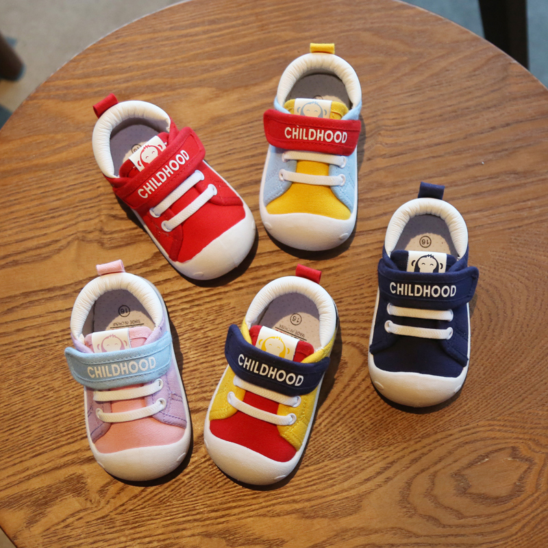 学步鞋春秋季女宝宝鞋子婴儿软底鞋男童0-1-2一3岁室内鞋小童布鞋
