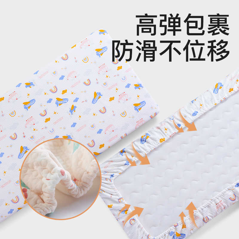 婴儿儿童床床垫套幼儿园床上用品定制防水透气隔尿垫床笠纯棉床单