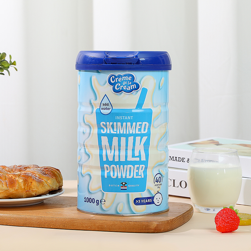 【大贸】荷兰进口克德拉克Creme de la Cream脱脂牛奶粉1000g