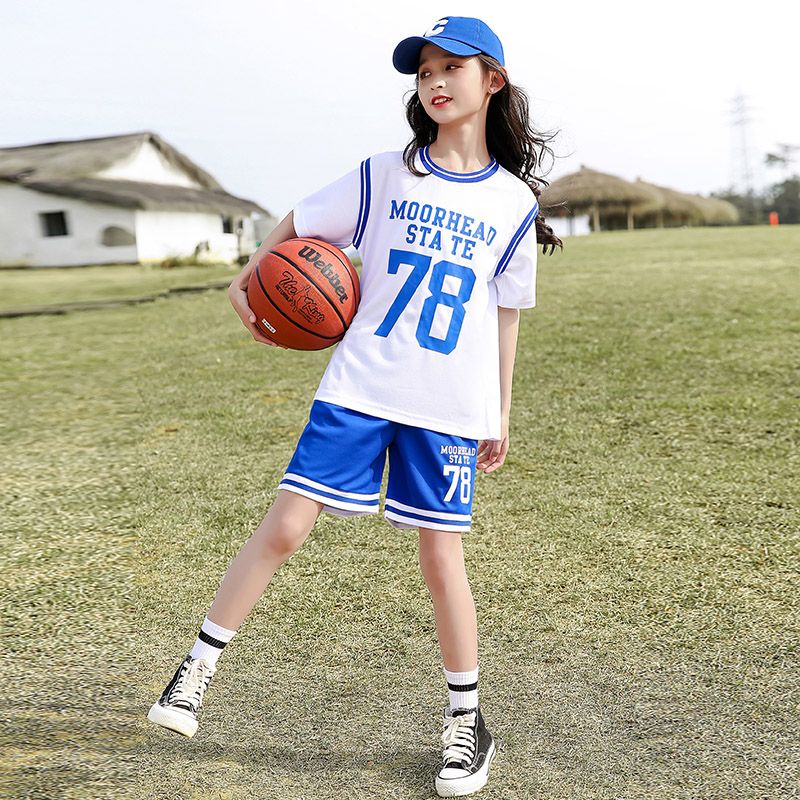 女童篮球服夏季女孩速干篮球衣女生训练服儿童小学生运动套装短袖