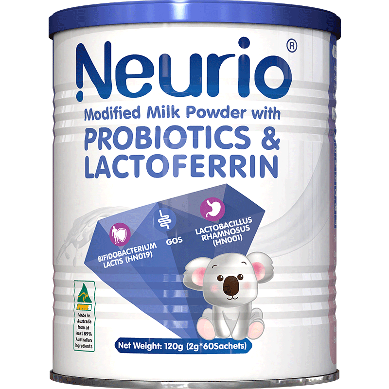 Neurio纽瑞优益生菌乳铁蛋白调制乳粉120g免疫力宝宝儿童澳洲进口