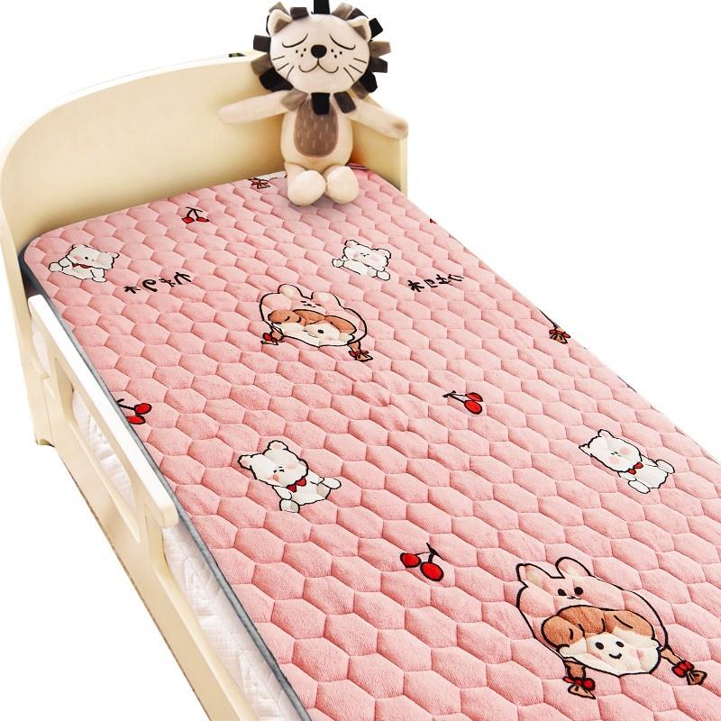 秋冬牛奶绒婴儿床垫儿童床单珊瑚绒宝宝拼接床幼儿园午睡床褥垫子