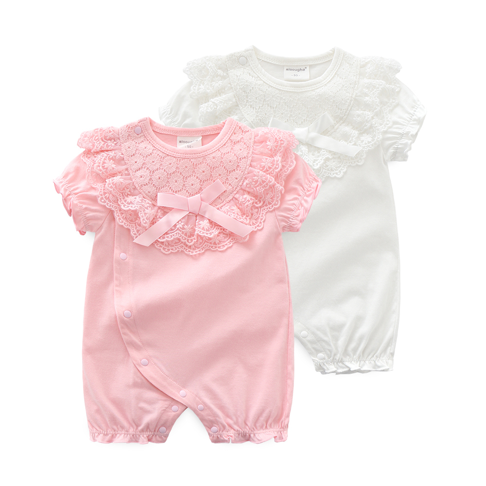 夏季婴儿衣服小男孩洋气0-3个月女宝宝潮连体衣6薄款纯棉哈衣百天