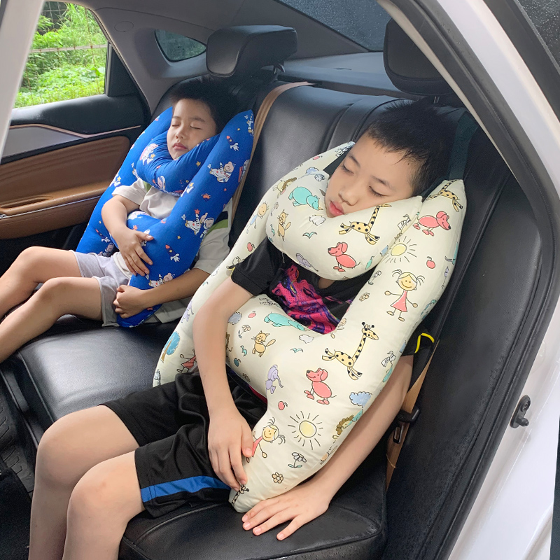 汽车安全带防勒脖儿童抱枕后排用宝宝护颈枕头护肩套车载睡觉神器