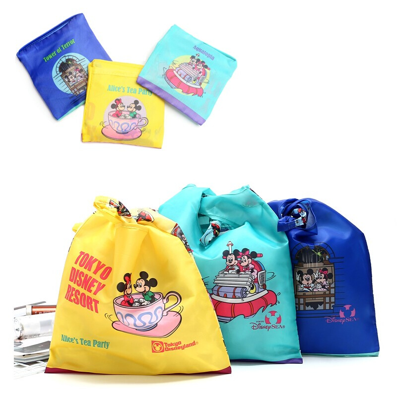儿童礼物亲子卡通可折叠手提背心袋 便携旅游车载超市环保购物袋