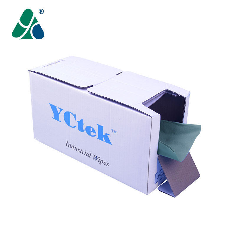 一尘（YCtek）9661-69多功能通用型折叠擦拭布268片/盒绿色压花