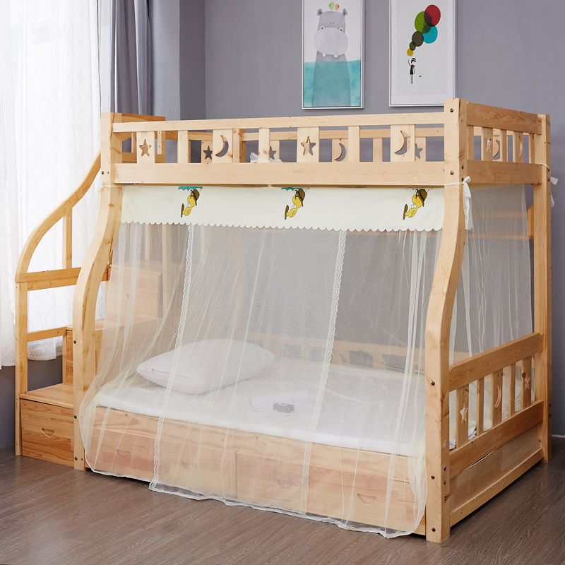 子母床蚊帐d双层上下铺高低梯形床1.2m1.5米儿童0.9家用1.35米