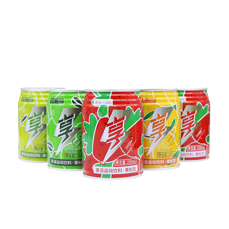 天同时代 新品上市享派运动饮料果粒型250mlx8罐
