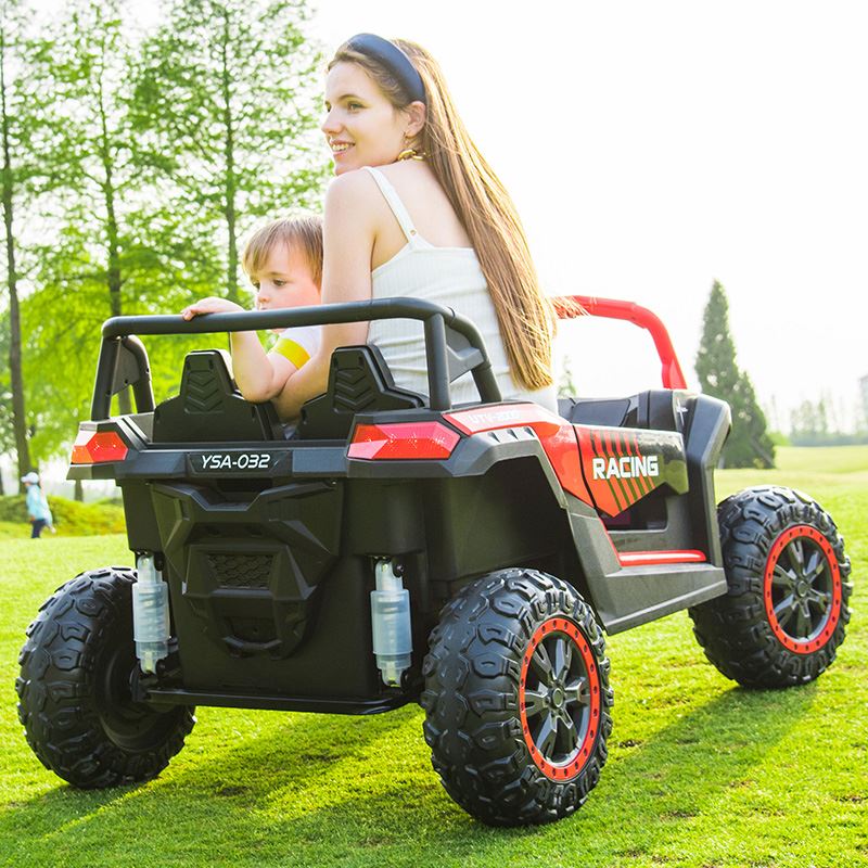 超大儿童电动车四轮小孩玩具车可坐大人双人宝宝四驱越野遥控汽车