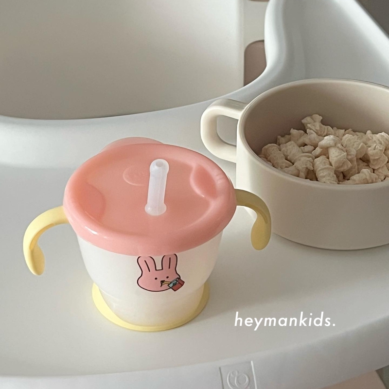 heymankids｜韩国宝宝的第一个马克吸管杯果汁杯婴幼儿可爱学饮杯