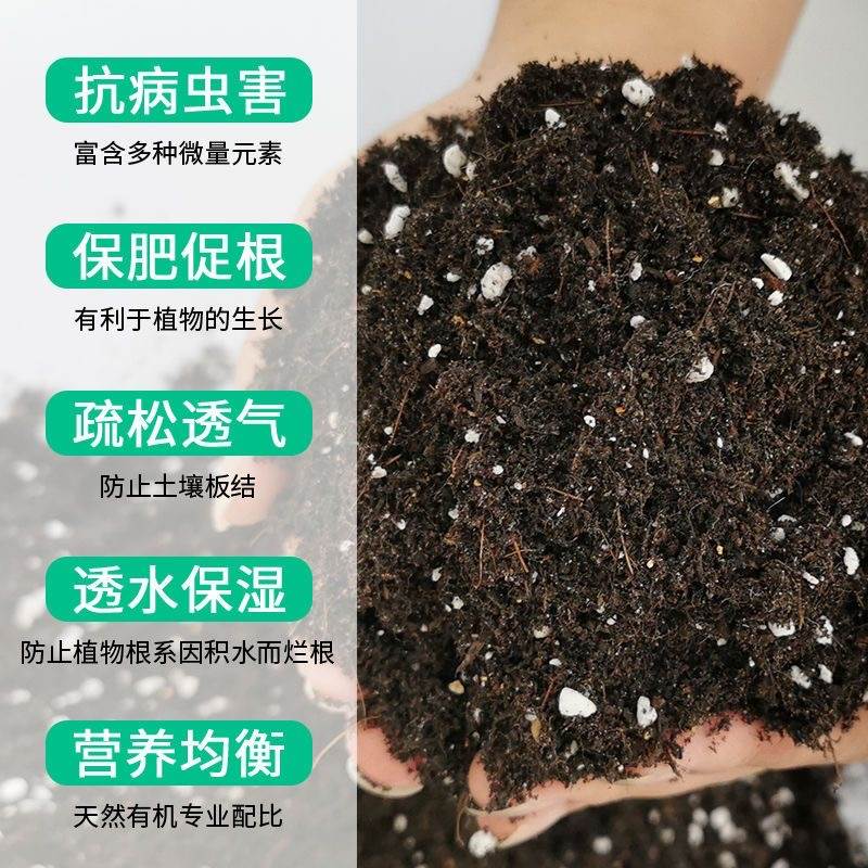 营养土种菜种花100斤大包绿植通用型有机黑土壤家用园艺养花肥料