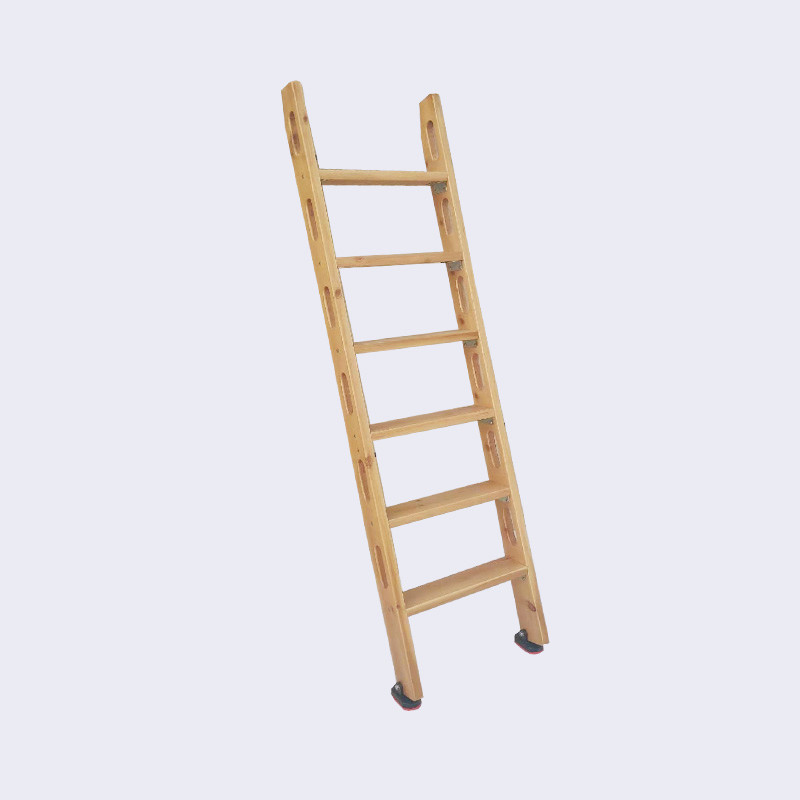 家用加厚防滑实木爬梯儿童上下子母双层床铺楼梯带扶手简易木梯子