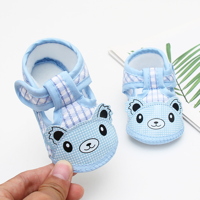 婴儿鞋子0-1岁春秋夏季宝宝学步鞋不掉脚软底6-12个月8室内布鞋男