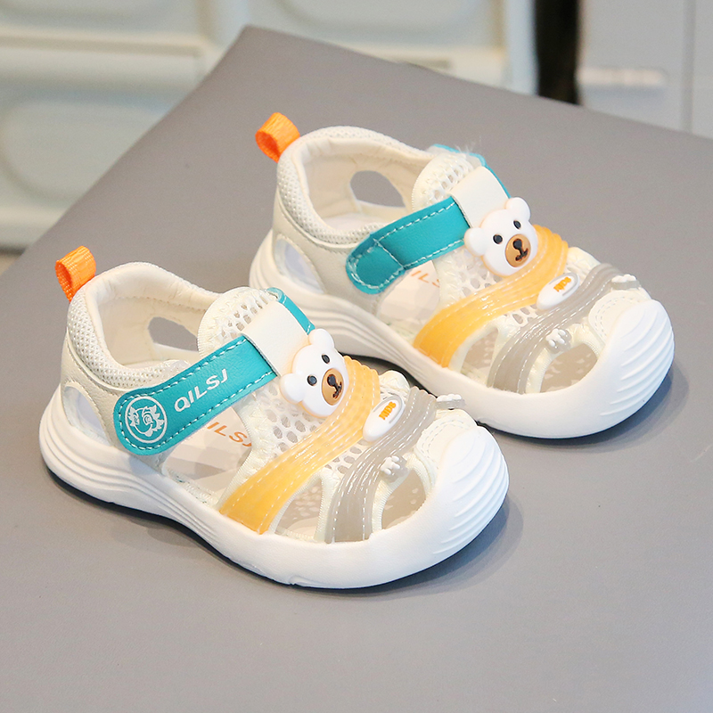 婴儿夏季新款2024学步鞋0—1-3岁男女幼童鞋软底防滑宝宝透气凉鞋