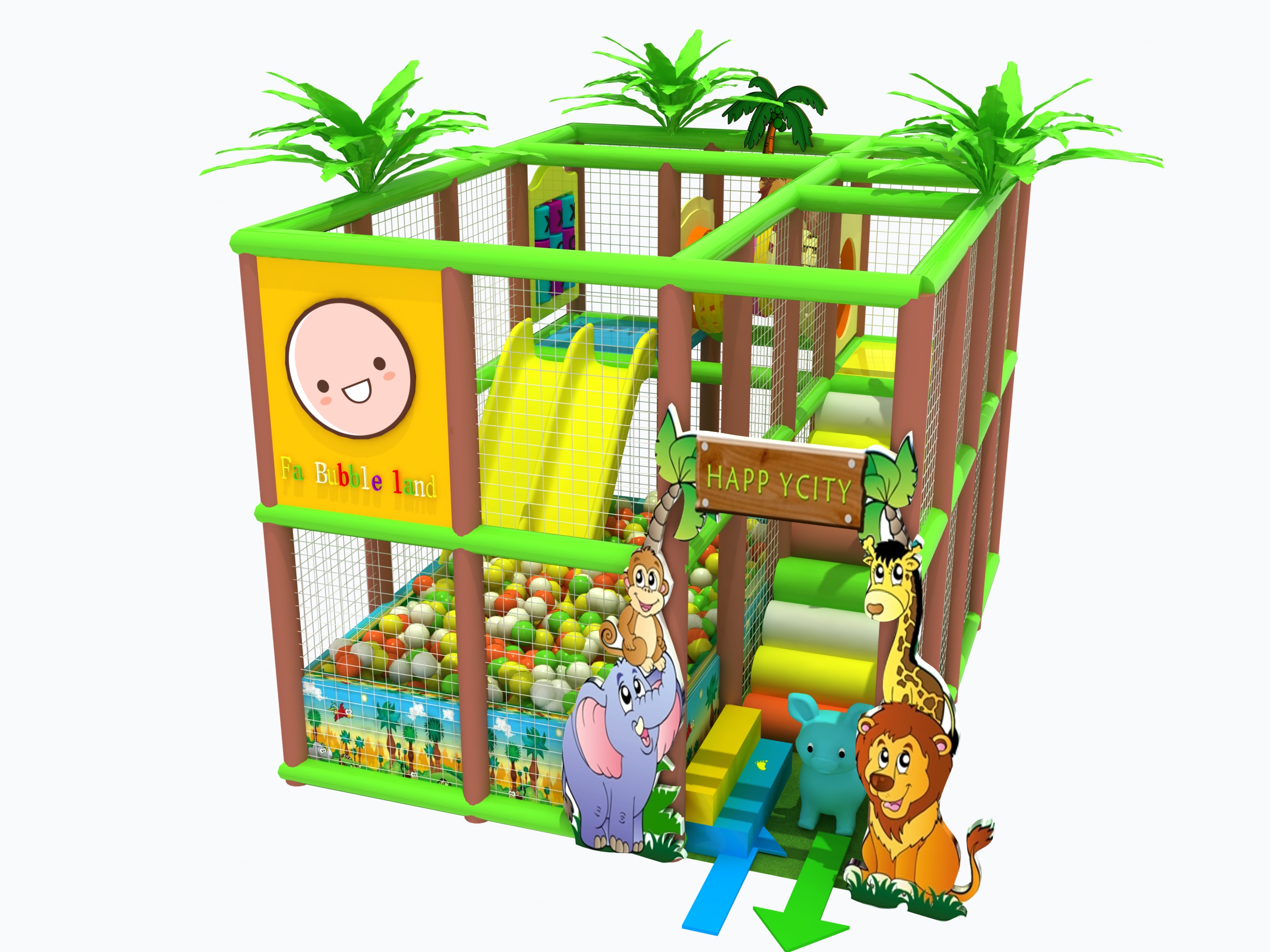 室内定制各尺寸玛卡龙云南直销儿童乐园免费安装设计并出经营方