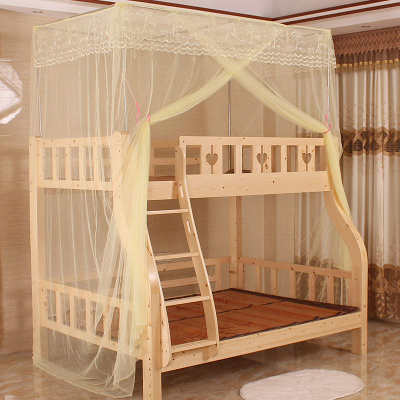 子母床蚊帐上下铺梯形1.5米0.9双层床1.2m高低儿童床1.35米上下床