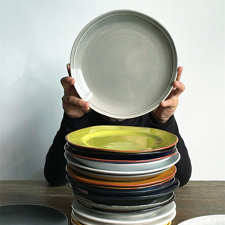 【特别好看的盘子】家用陶瓷浅盘深盘ins装饰沙拉盘平盘 微瑕疵