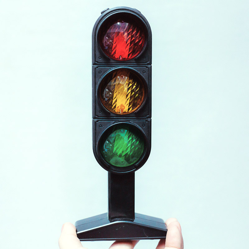 交通声信号灯幼儿园早教具儿童城市车模型街景交通标志红绿灯玩具