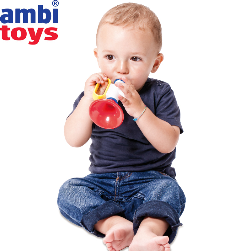 英国ambi toys安比小喇叭婴儿音乐启蒙玩具儿童吹奏乐器12个月+