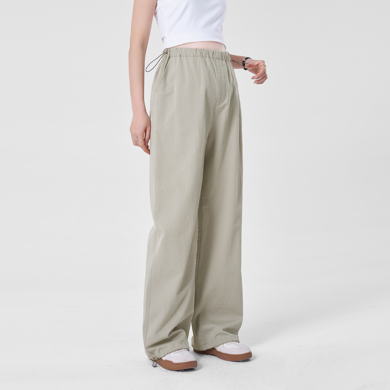 MASANON孕妇夏款外穿2024新款无托腹薄款小个子直筒裤白色夏季装