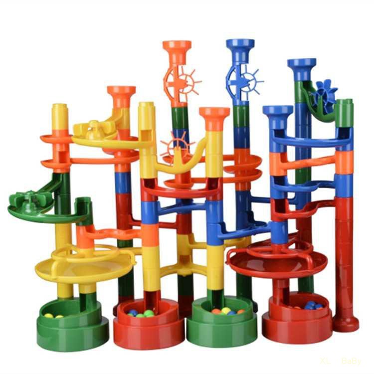 珠迷宫轨道创意益智拼装管道积木宝宝玩具礼物