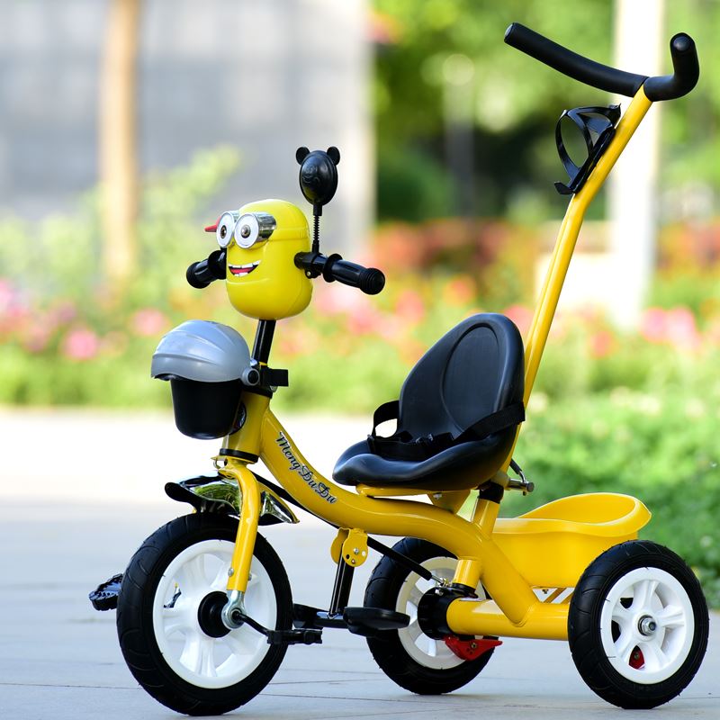 遛娃儿童三轮车脚踏车1-2-3-5岁手推车宝宝童车小孩自行车带音乐
