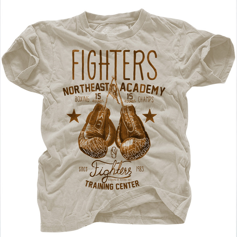 UFC男式短袖T恤纯棉运动上衣MMA格斗拳击健身训练服散打综合格斗
