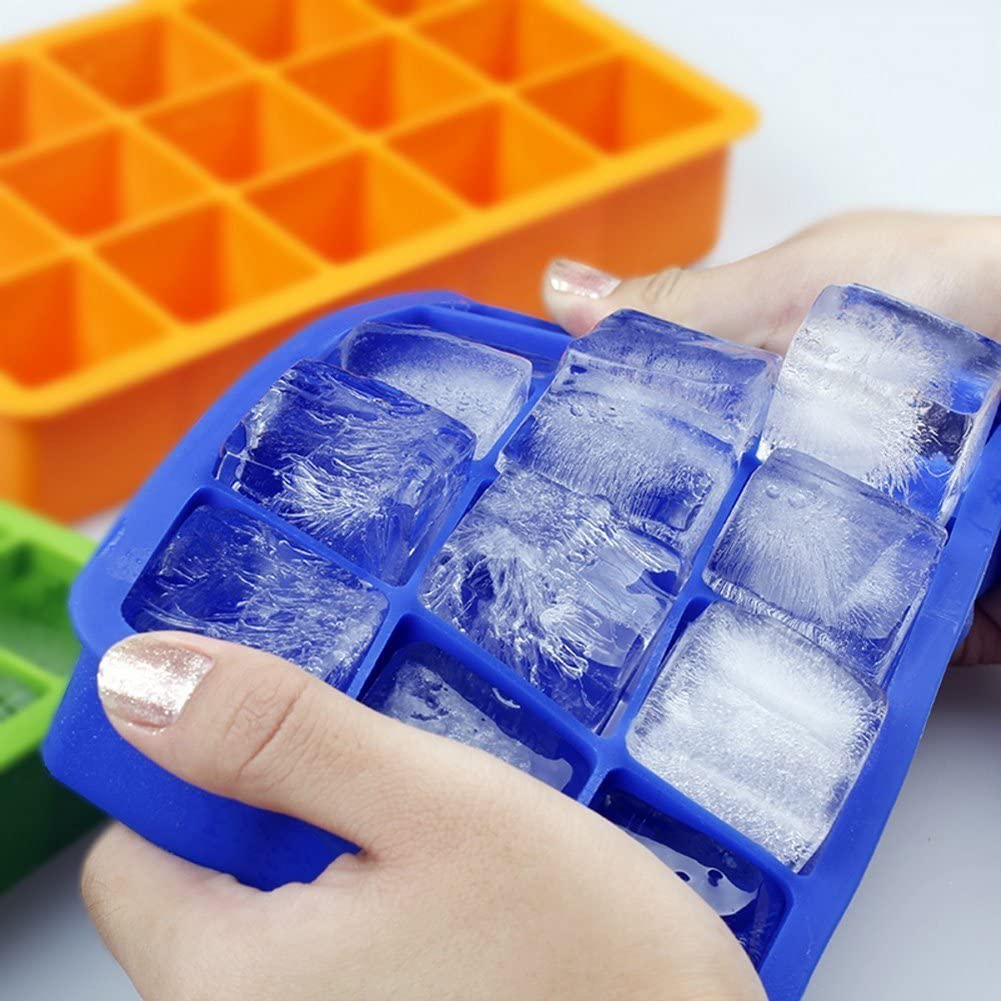 美国Tovolo有机硅胶不含BPA方形冰块模具/立方体食品级制冰盒冰格