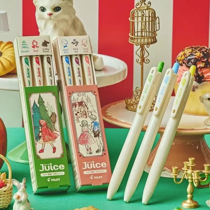 日本PILOT百乐juice果汁笔10周年第三弹限定童话系列彩色中性笔