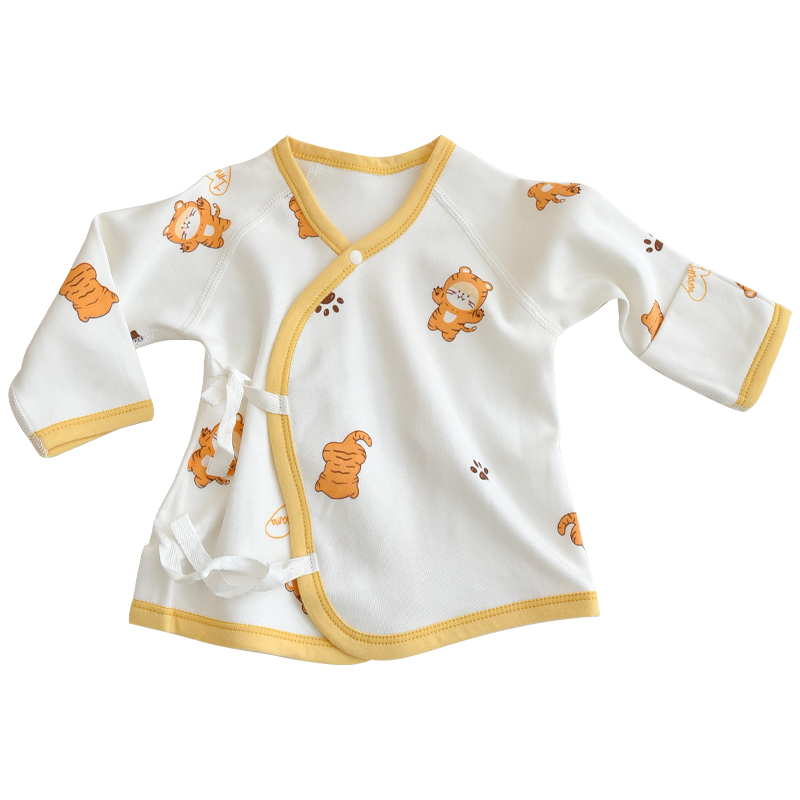 速发新生婴儿衣服纯棉长袖包屁衣0-12个月男女宝宝半背衣连体哈衣