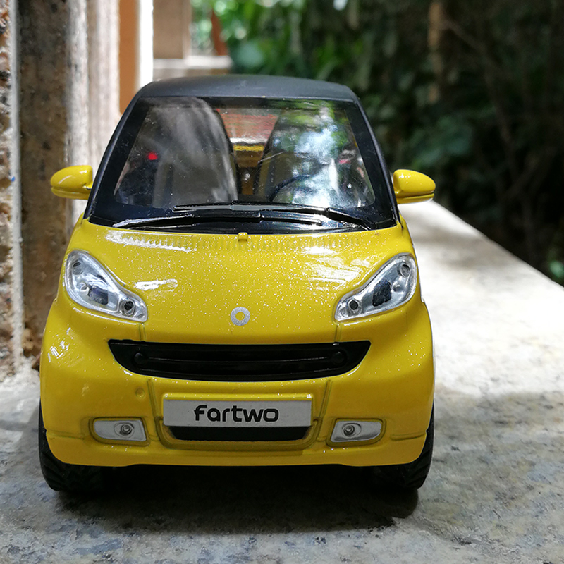 1:24宝马迷你MINI COOPER 奔驰SMART合金汽车模型摆件儿童玩具