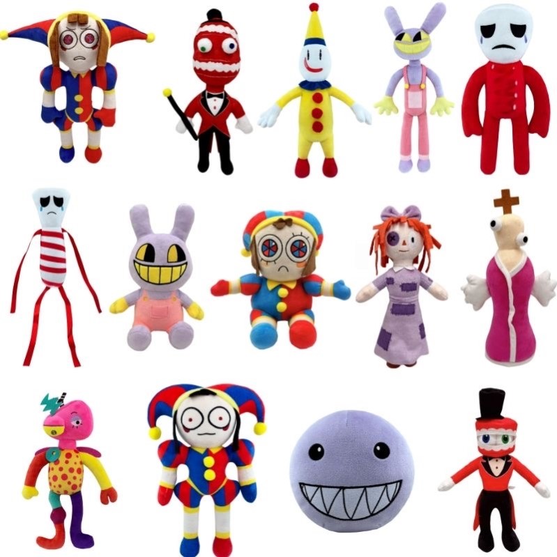 神奇数字马戏团玩偶贾克斯兔子公仔帕姆尼小丑毛绒玩具布娃娃抱枕