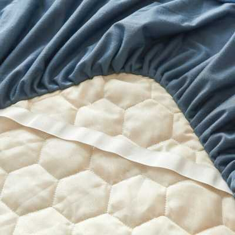 加厚牛奶绒床裙单件冬季婴儿法兰绒夹棉带裙边床笠防滑珊瑚绒床罩