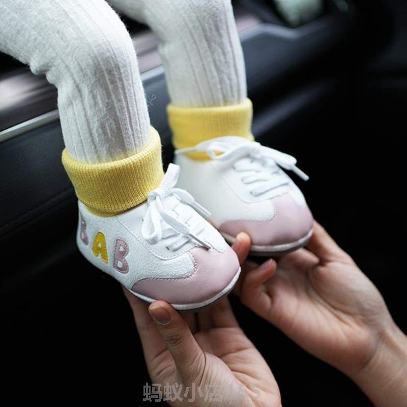 软底60宝宝新生儿单3月春秋男女学步个冬季不-掉婴儿鞋袜鞋子#一