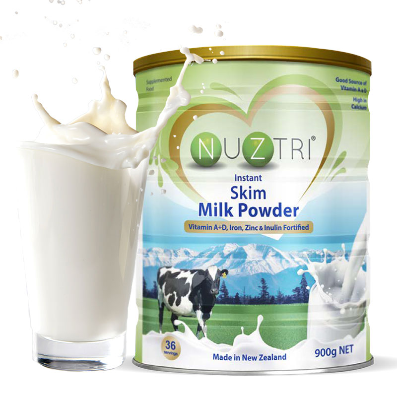 纽汁取新西兰原装进口脱脂全脂奶粉900g罐健身营养早餐高钙奶补钙