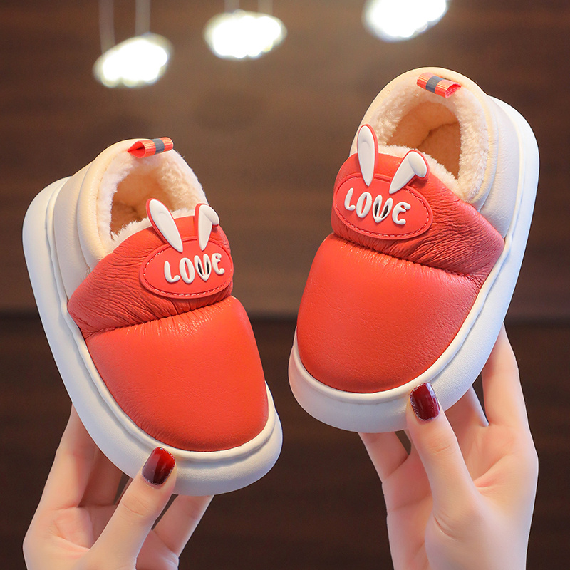 新品儿童棉鞋包跟室内防滑防水居家男童女童宝宝婴幼儿包头软底小