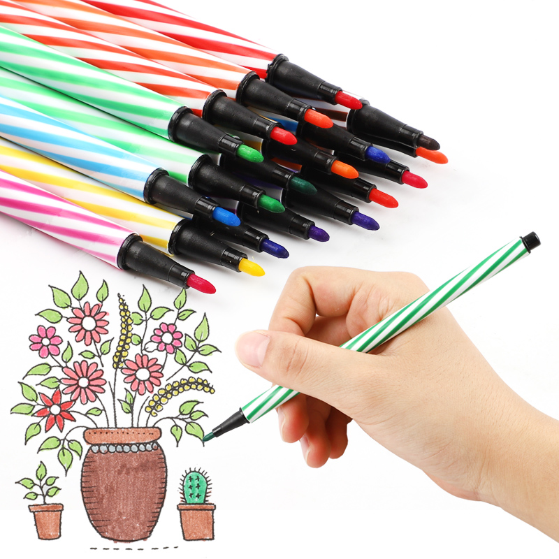 水彩笔单支单色补充色初学者幼儿园画笔儿童彩笔教师改作业点菜笔