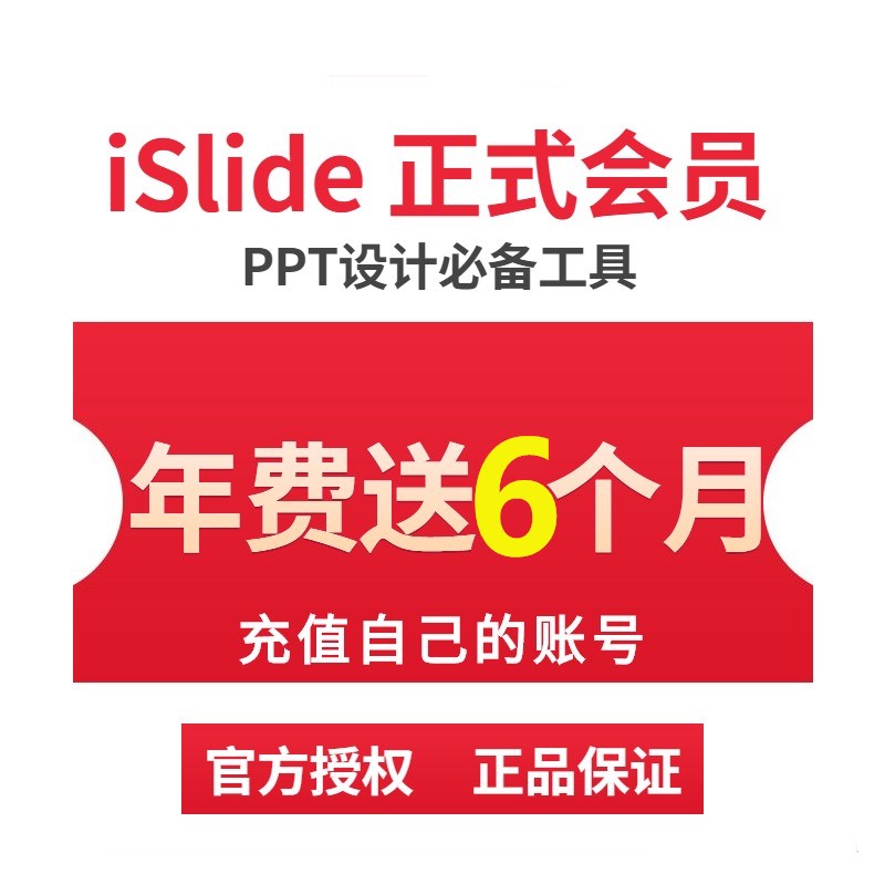 官方islide会员兑换码PPT插件vip模板制作排版设计素材库优惠码