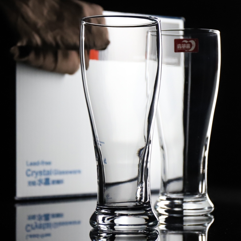 欧式玻璃柏林啤酒杯商用啤酒屋网红精酿专用扎啤杯KTV德国啤酒杯