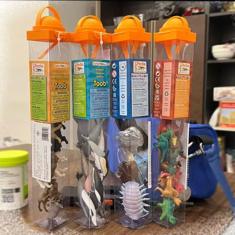 美国Safari模型玩具迷你昆虫海洋动物恐龙TOOBS桶装系列儿童认知