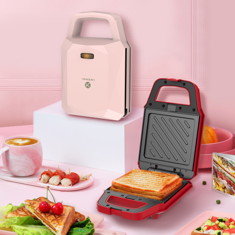 利仁三明治机抖音早餐机轻食机网红吐司压烤机家用多功能华夫饼机