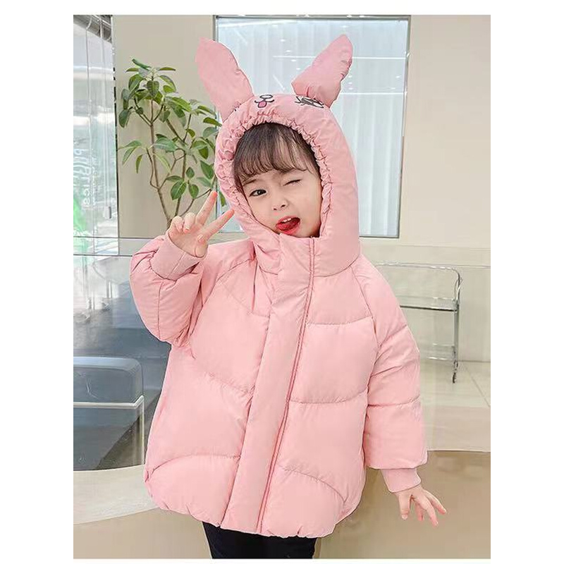 韩国2024新款冬季女童儿童羽绒服女宝宝加厚小童洋气可爱外套潮