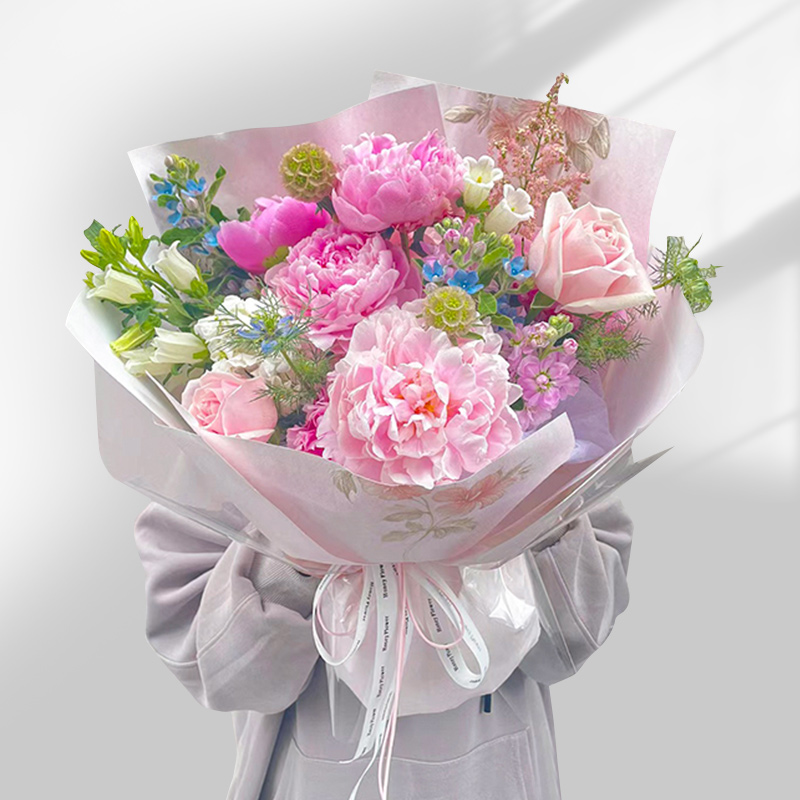 母亲节芍药鲜花速递同城配送女友生日玫瑰花束杭州上海全国花店送