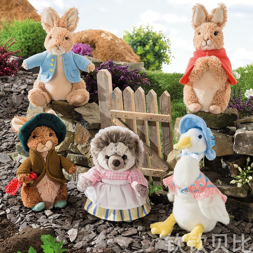日本正版GUND Peter Rabbit彼得兔本杰明公仔娃娃毛绒玩具节日礼